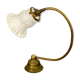 Brass lamp with glass globe