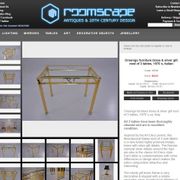 Beautiful square gold coffee table Orsenigo Italy collection 'Art Deco'
