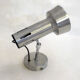 Brushed metal adjustable wall spotlight 1970s