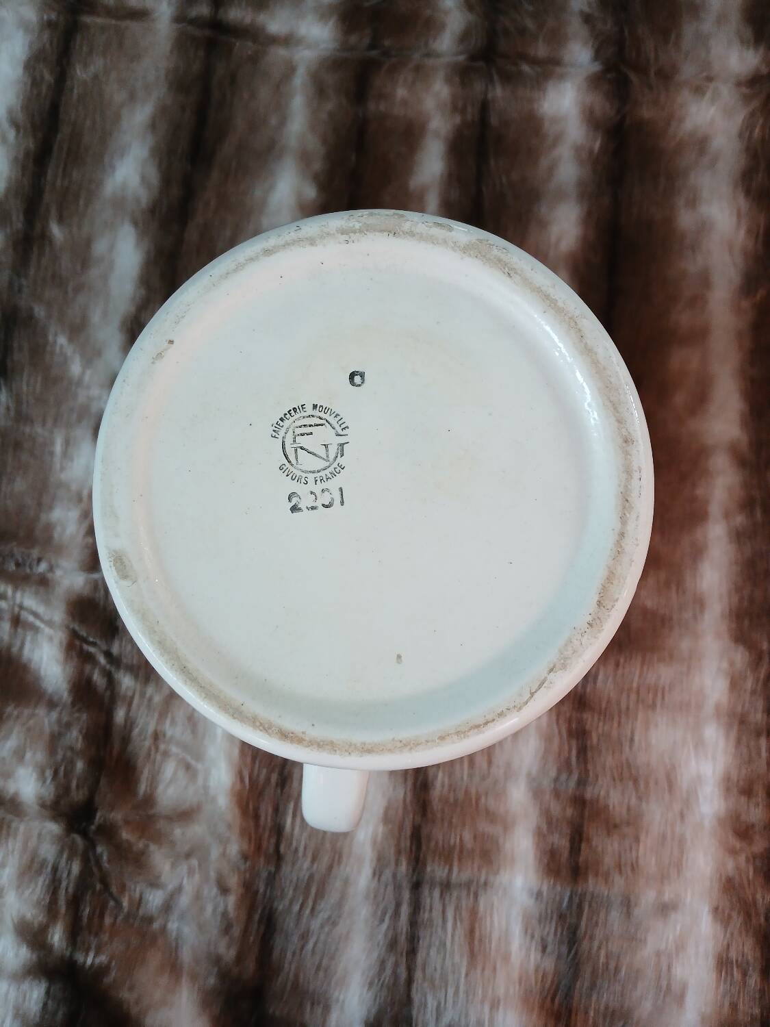 Old pitcher / jug from the Givors pottery