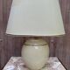 Vintage table lamp by Robert de Schuytener ivory 1960