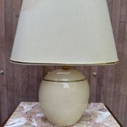 Vintage table lamp by Robert de Schuytener ivory 1960
