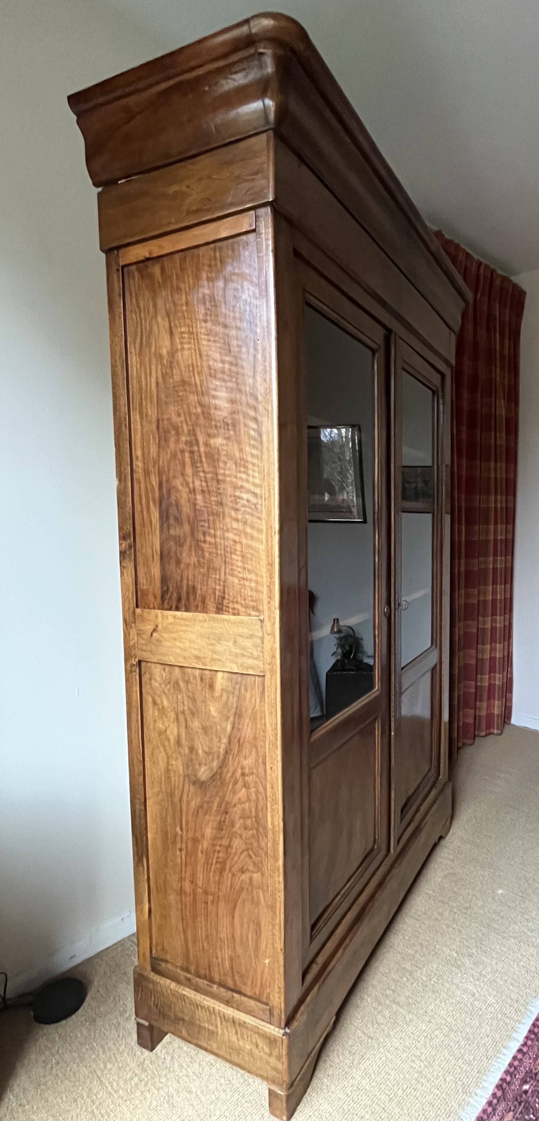 Antique Louis Philippe glass cabinet