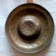 Antique brass alms dish, 17th century