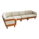 Vintage Danish mid-century corner sofa solid teak by Olsen Laursen 1960s
