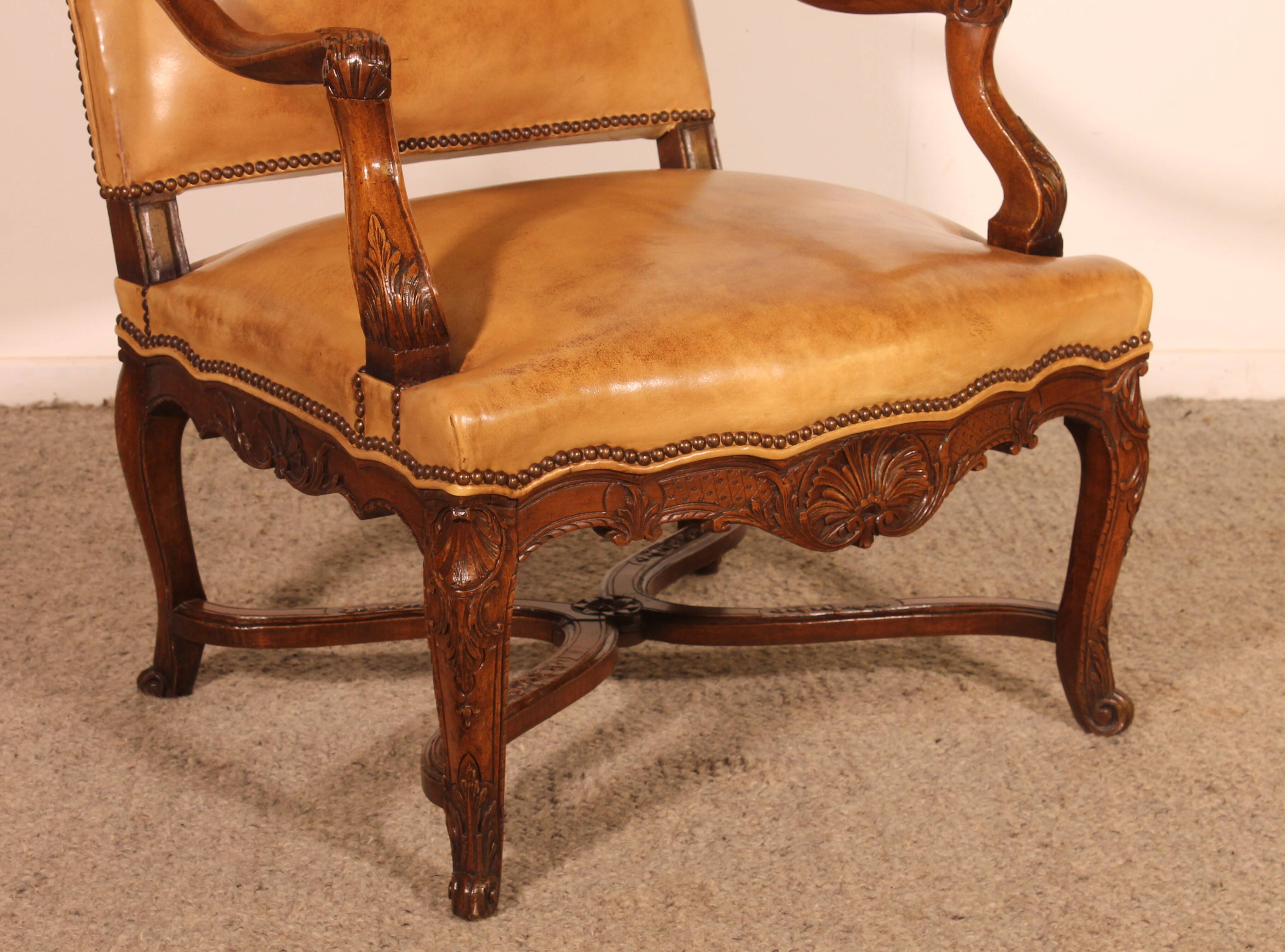 Regency Period Walnut Armchair - 18th Century