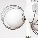 VINTAGE 70'S CHANDELIER IN SPACE AGE GLASS ITALIAN DESIGN