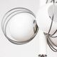 VINTAGE 70'S CHANDELIER IN SPACE AGE GLASS ITALIAN DESIGN