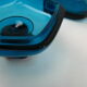 Blue glass candy box