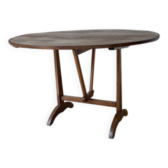 Table de vigneron en chêne, 1950