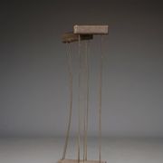 Sculpture cinétique abstraite en métal, dans le style de Harry Bertoia, années 1960