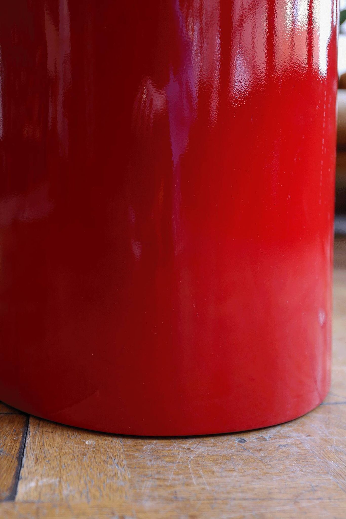 Red leg coffee table