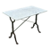 Godin bistro table in cast iron and white marble