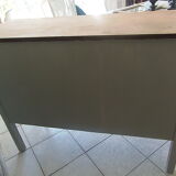 Buffet vintage green grey finish waxed