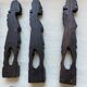 12 Carved Ebony Knife Holders in African Style