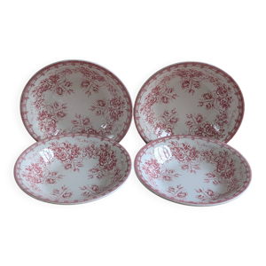 4 assiettes creuses Sarreguemines