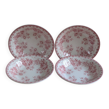 4 assiettes creuses Sarreguemines