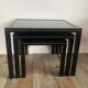 Trio of Pierre Vandel nesting tables from the 70s-80s