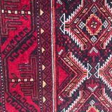 Vintage Afghan handmade rug - 100x183 cm