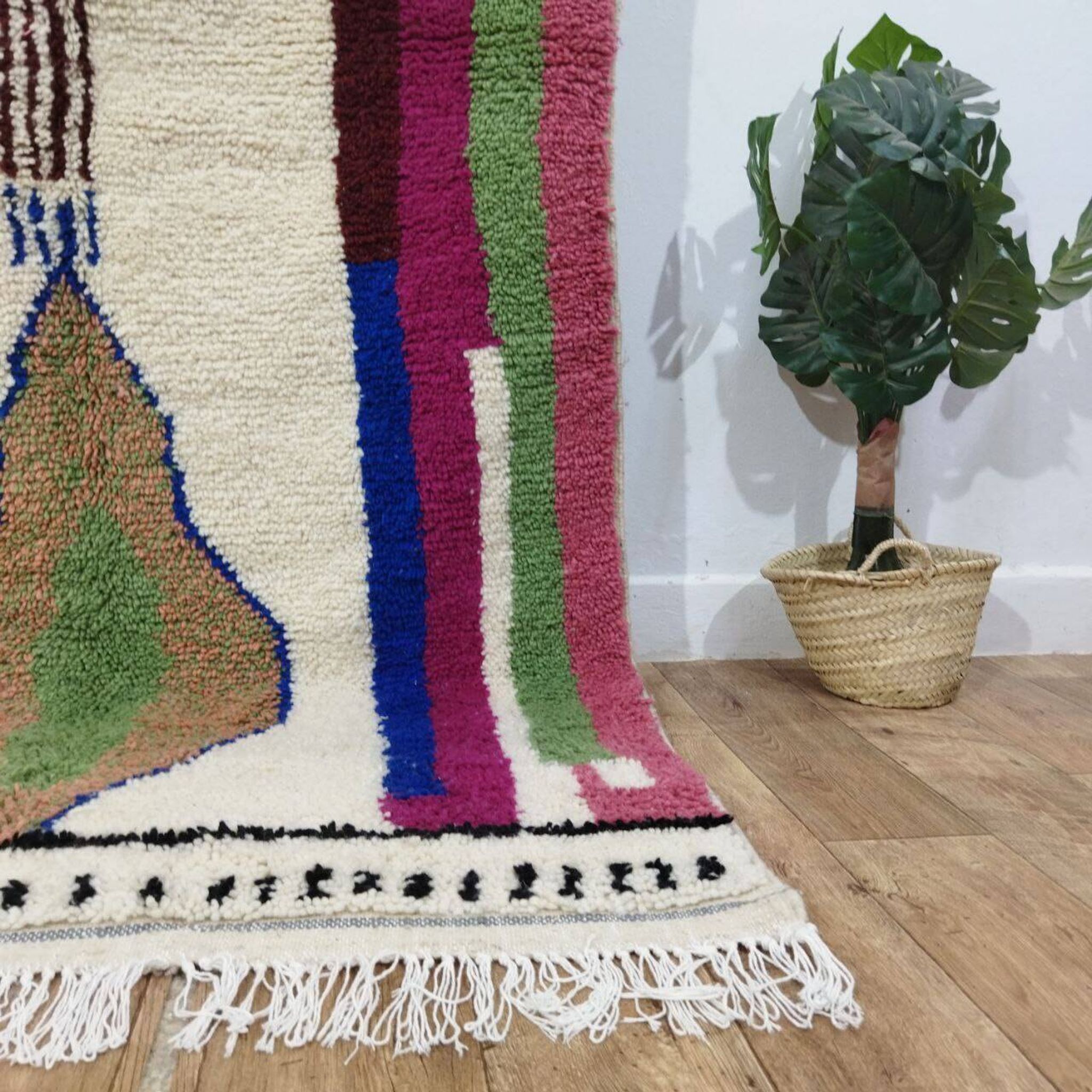Tapis berbère Azilal en laine fait main 230 X 125 CM