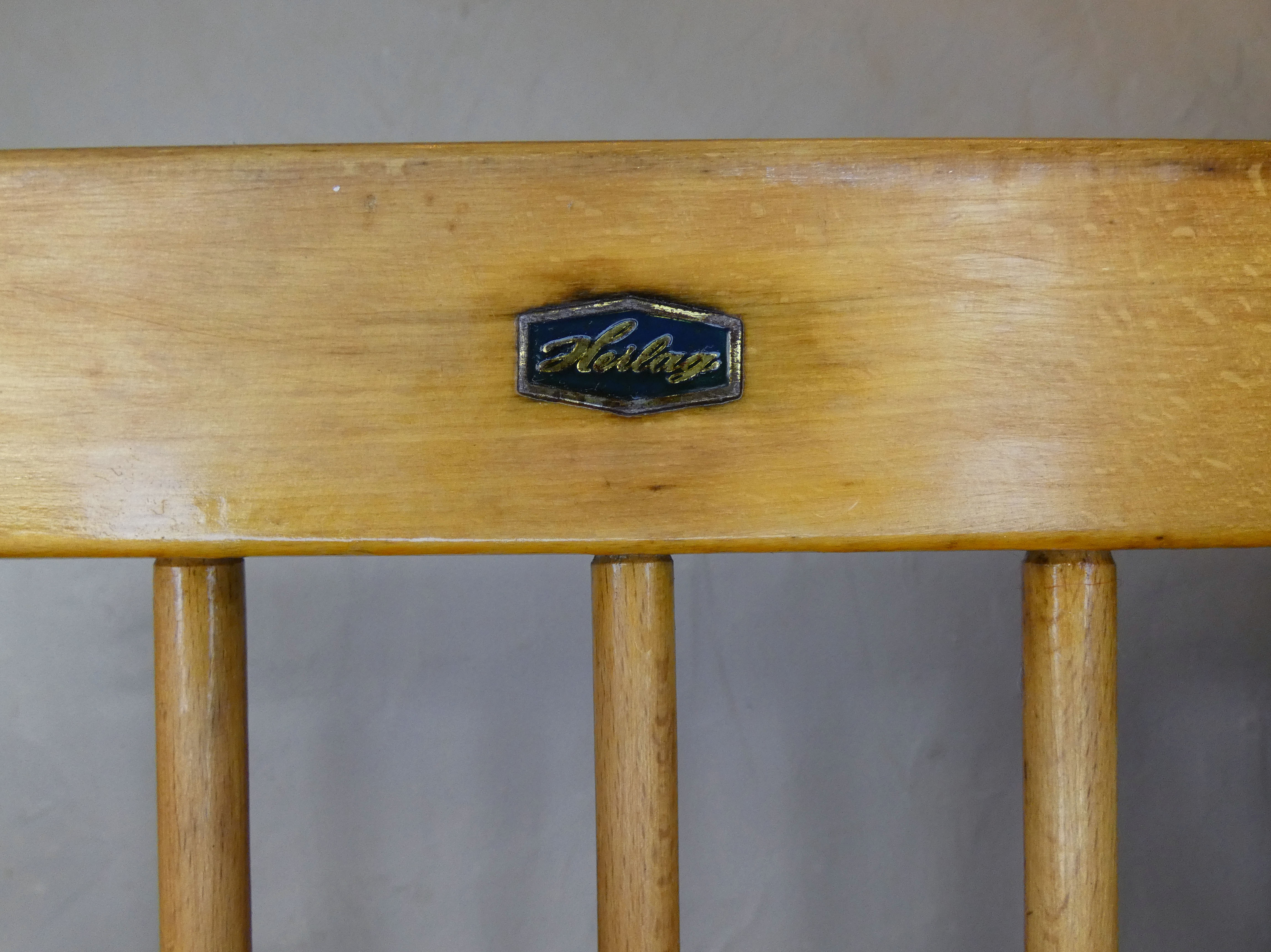 Old wooden bench for children