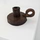 Brutalist wooden candle holder