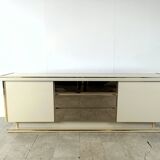 Vintage brass and lacquered sideboard, 1970
