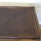 Vintage 3-drawer chest of drawers - wood, bamboo and woven rattan - 1980s