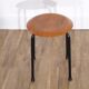Vintage stool in teak and metal 1960