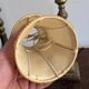 Antique Pair Table Lamps Candle Holders Neo-Classical Louis XVI Gilded Brass Year