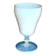 Sevres footed glass goblet chalice in white opaline signed “sèvres france”
