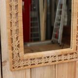 Braided rattan mirror 53x43cm