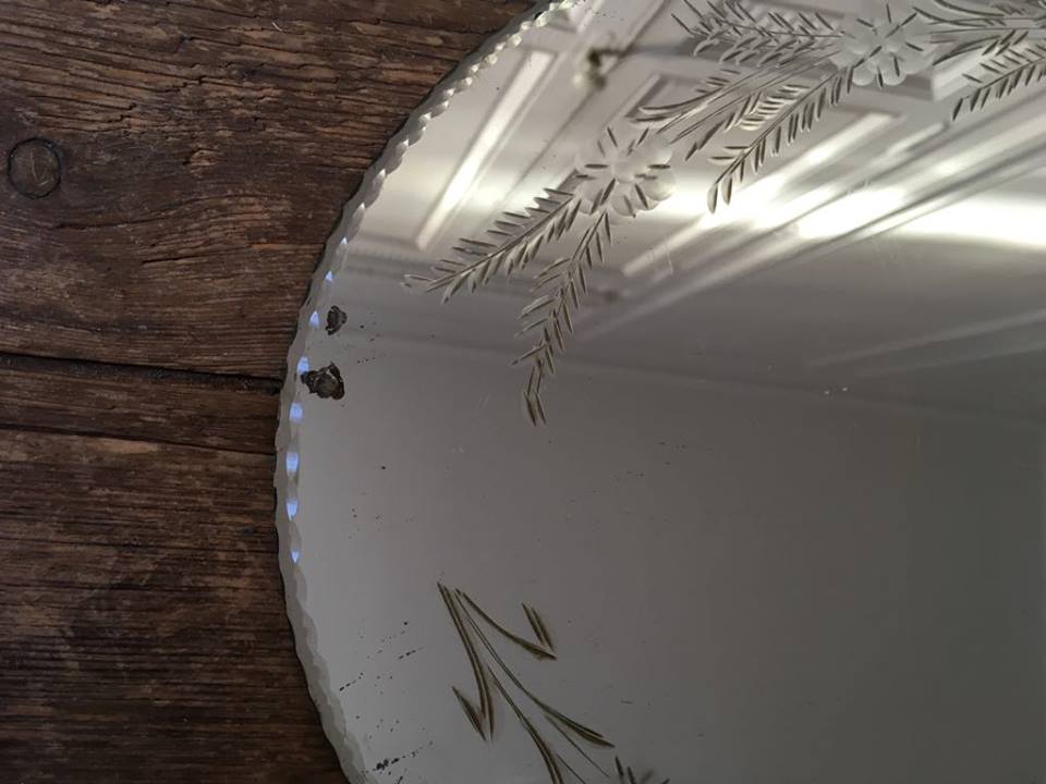 Art deco mirror, 30x42cm