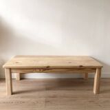 Farmhouse style coffee table, in solid pine