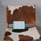 Chair in cowhide with ottoman inspiration Norwegian