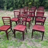 Chaises bistrot en bois
