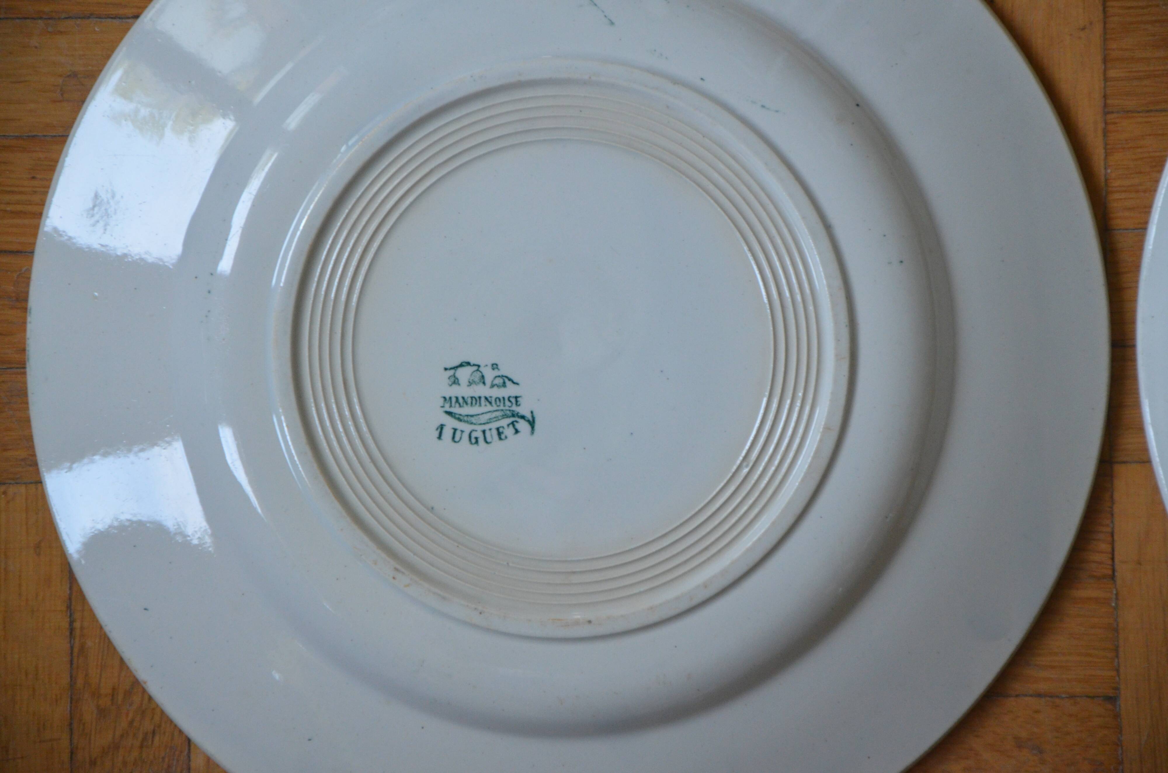 Lot of 6 plates L'Amanidnoise, Muguet collection