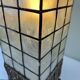 Capiz shell lamp and woven twigs