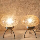 Pair of vintage 1980s Medusa lamps