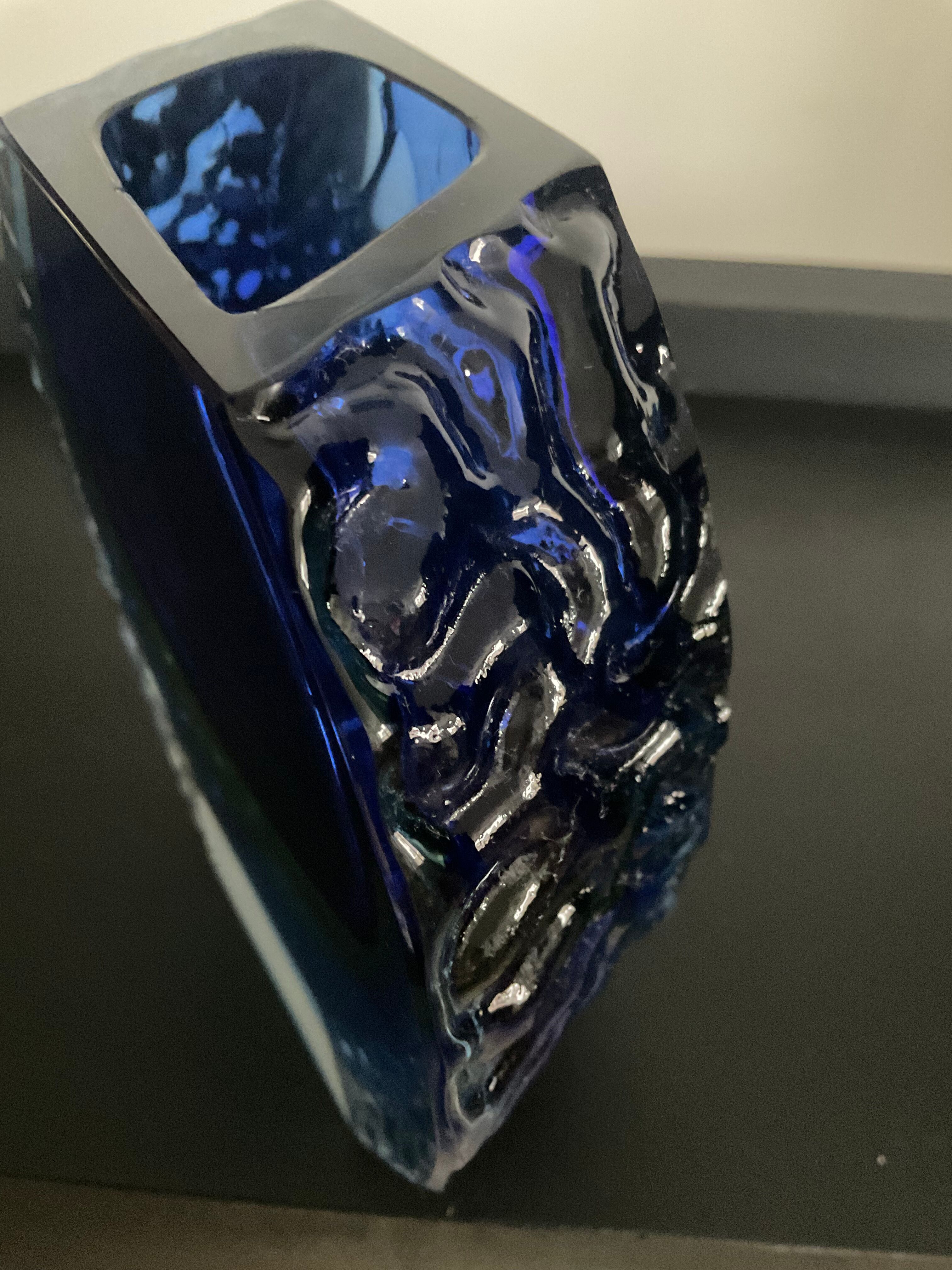 Duo Murano vase and ashtray by Alessandro Mandruzzato 60s