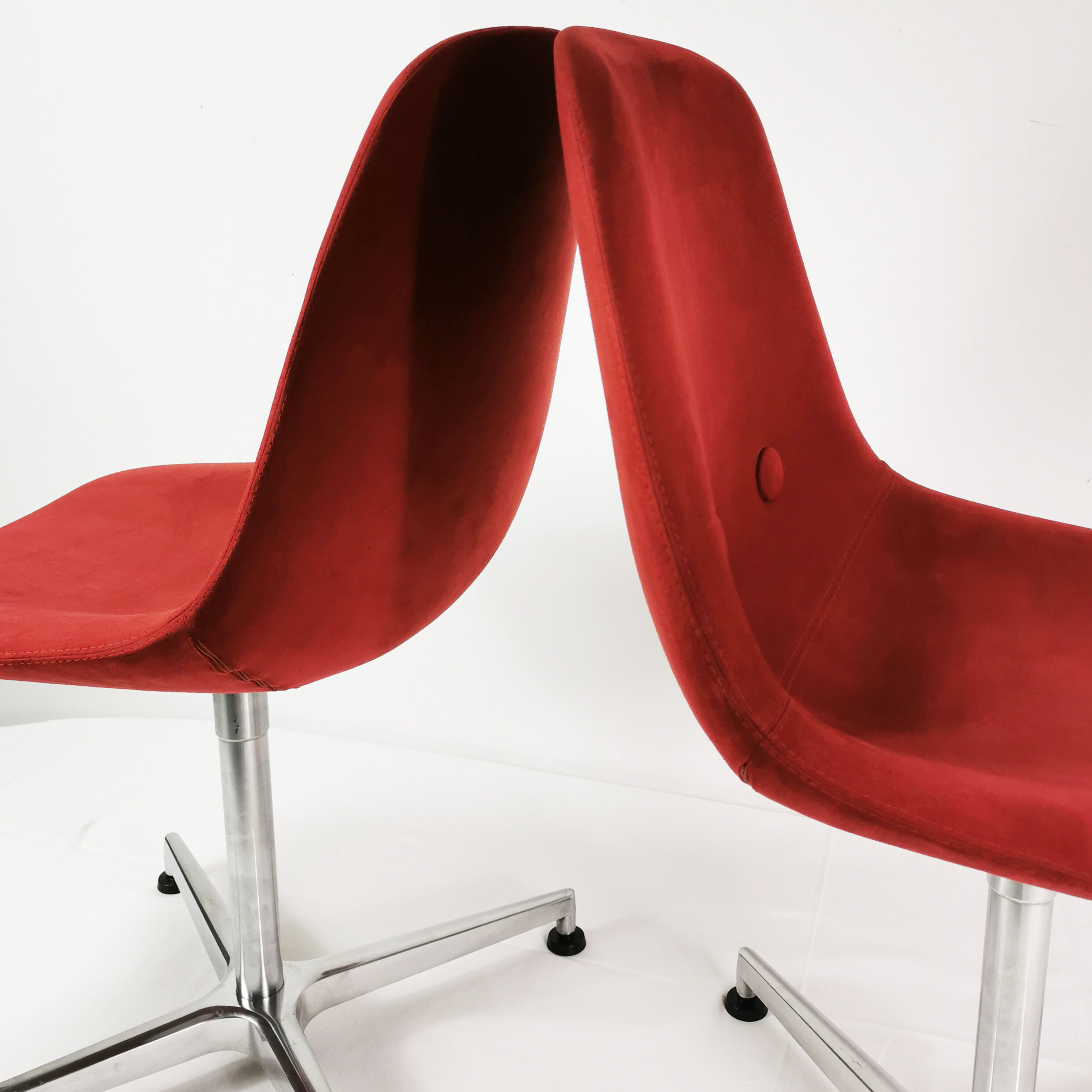 Set of 6 chairs "Eyes", designed by J.Foersom & P.Hiort-Lorenzen, for Erik Jorgensen, Denmark