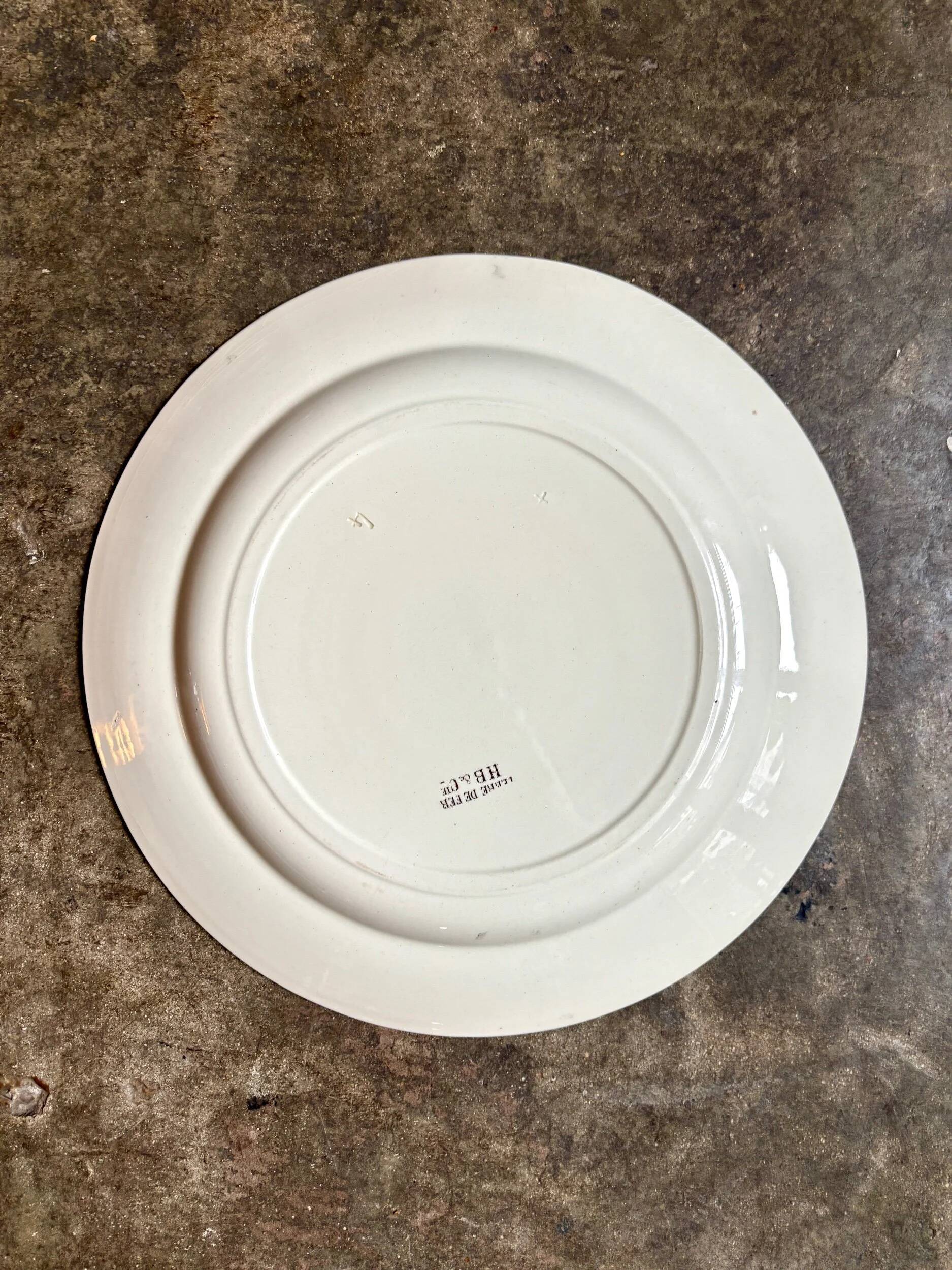 HB & Cie round brown ironstone dish
