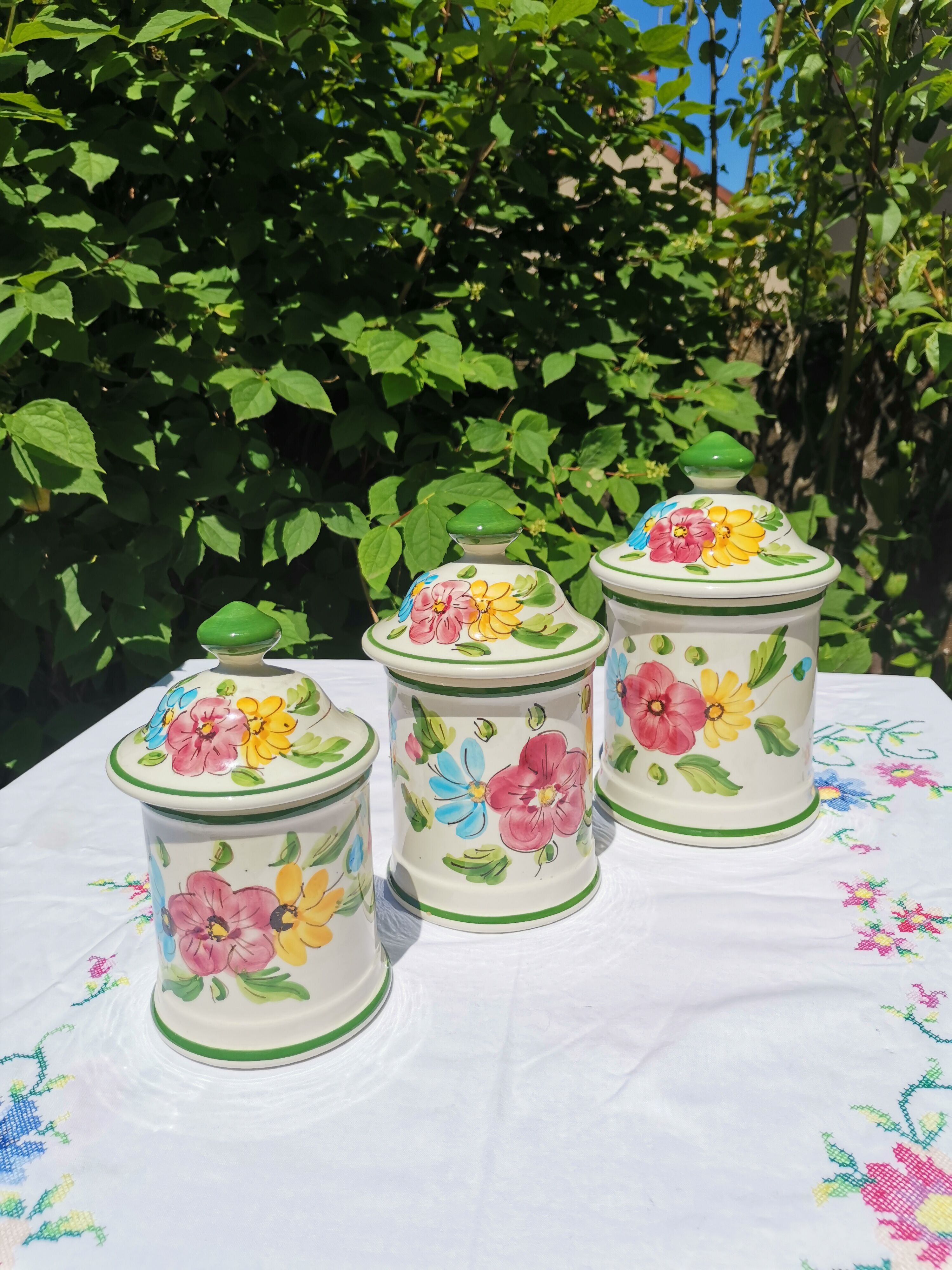 Jars flowers of color