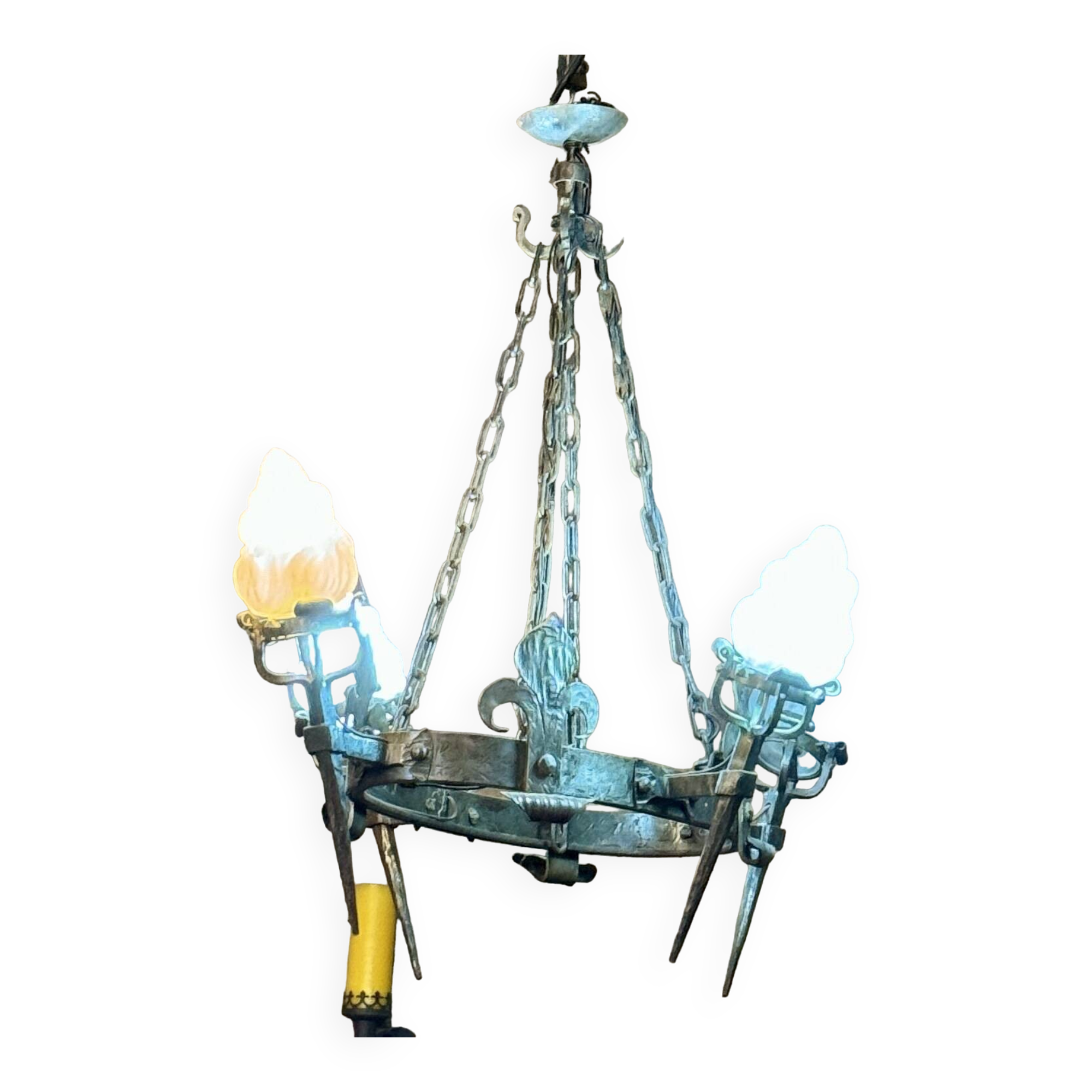 Handcrafted wrought iron chandeliers