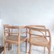 Pair of chairs in the style of antique armchairs circa 1940 - engraved seat.