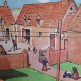 School poster 50s, Rossignol editions in winter and spring