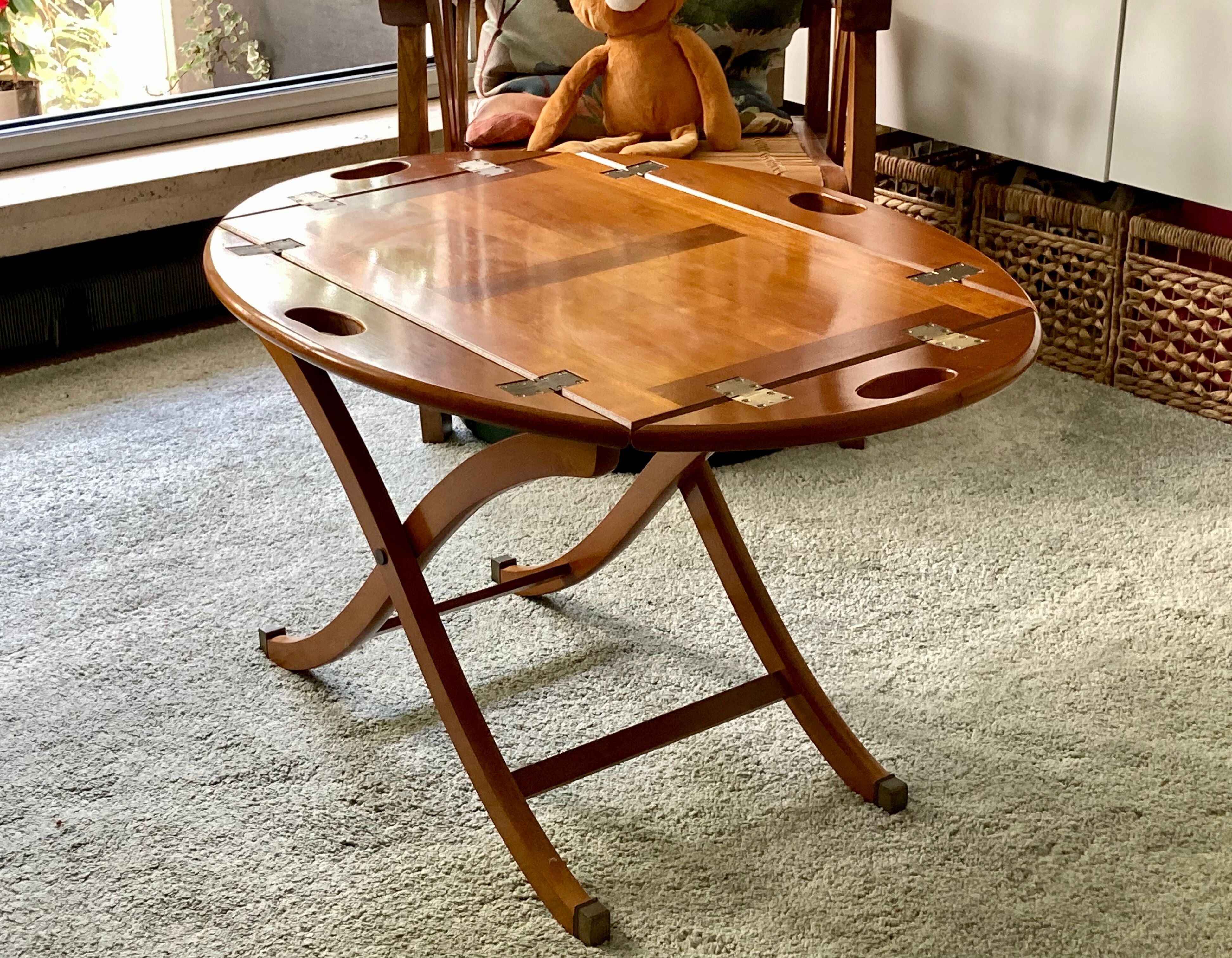 Boat table Butler in beech wood