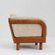 Vintage Danish mid-century armchair solid teak by Olsen Laursen 1960s