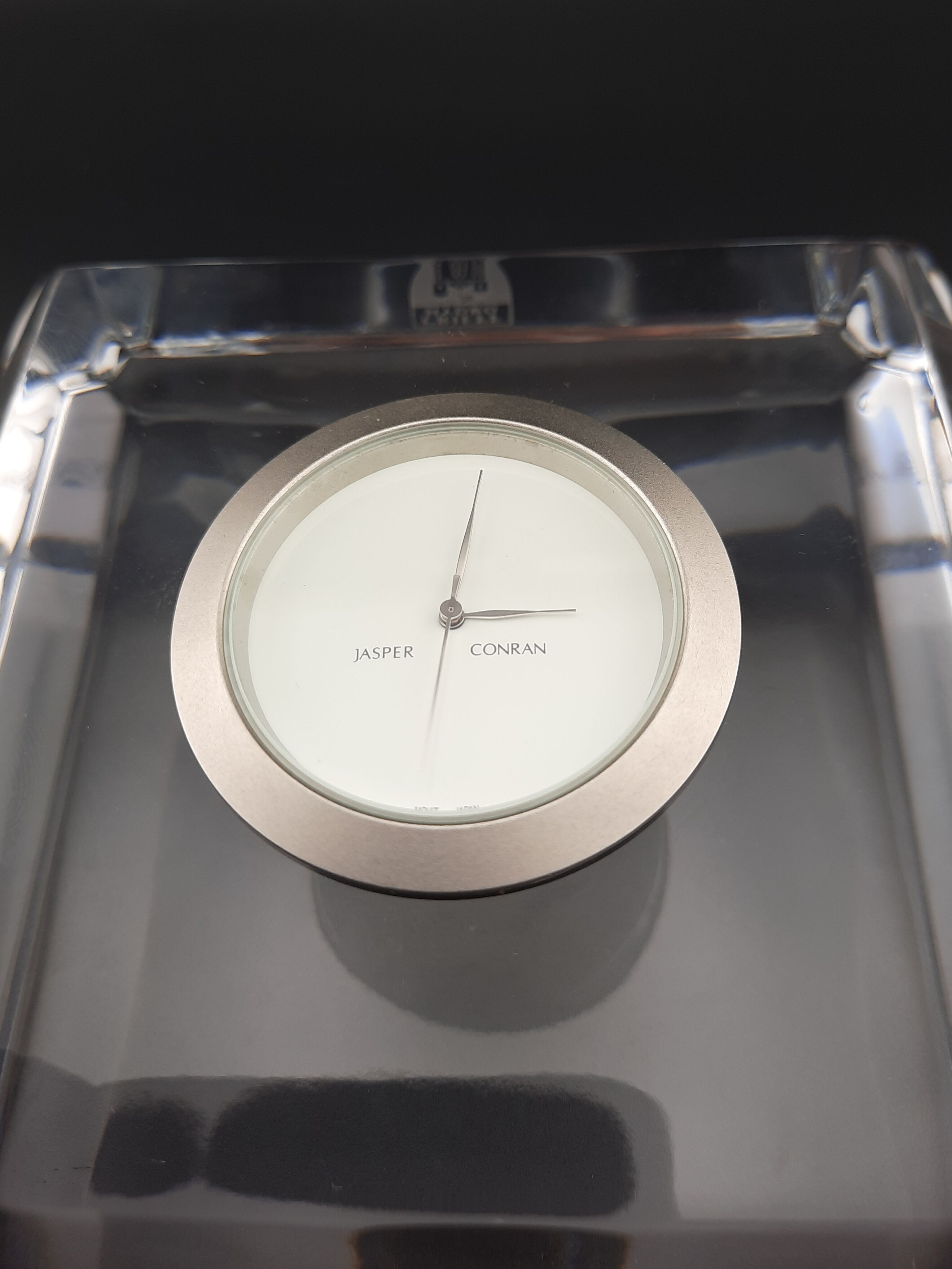 Waterford crystal glass Jasper Conran clock