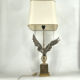 Pair of nickel eagle table lamps by Loevsky and Loevsky, 1970s